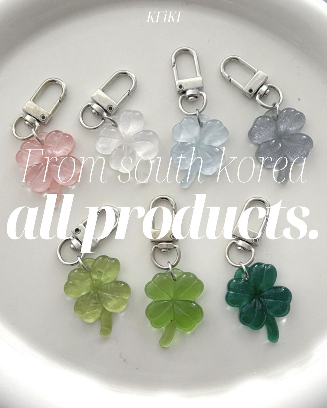 KEiKI Lucky Clover Keyring