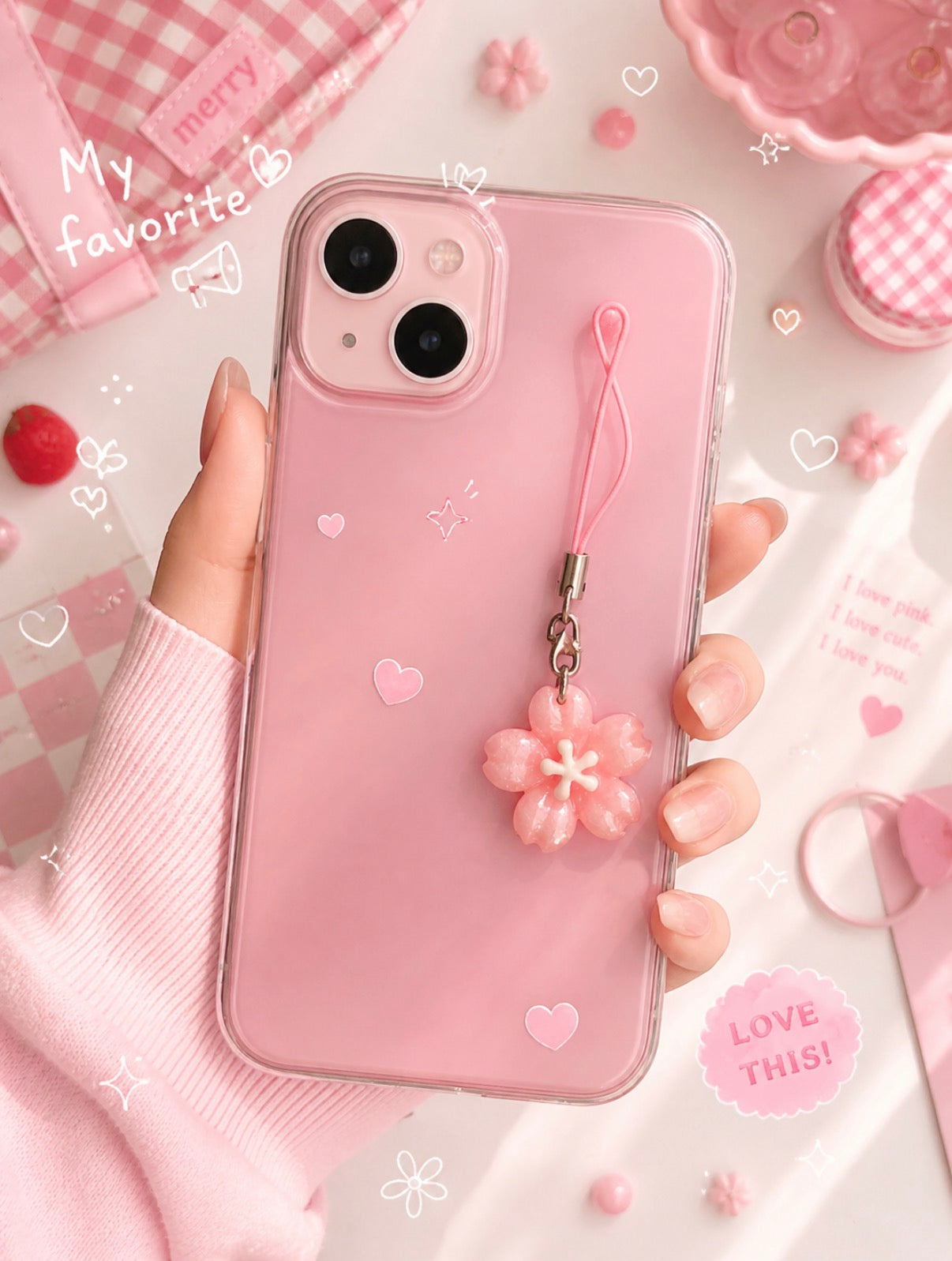 Sakura blossom charm