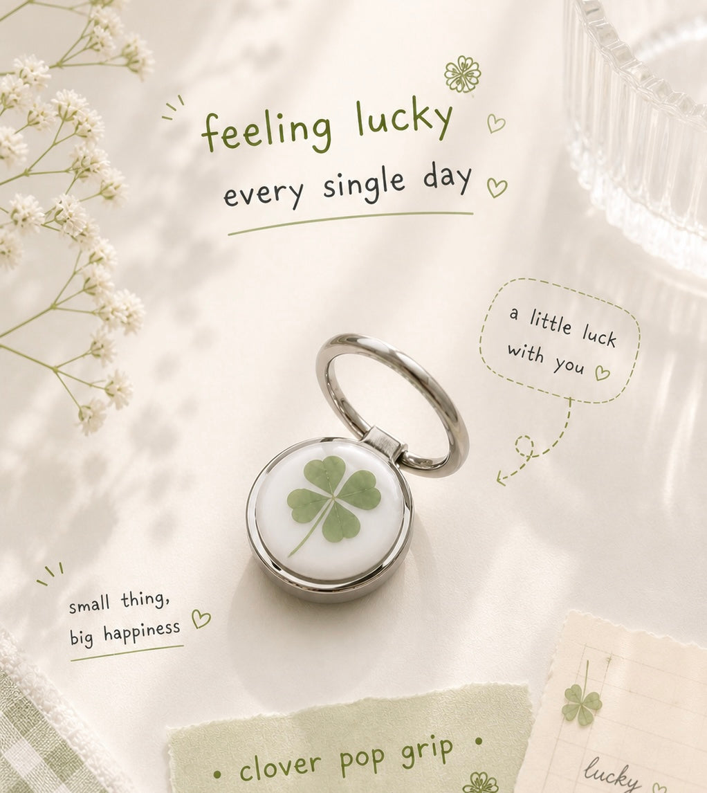 KEiKI Clover Fingerring  popsocket