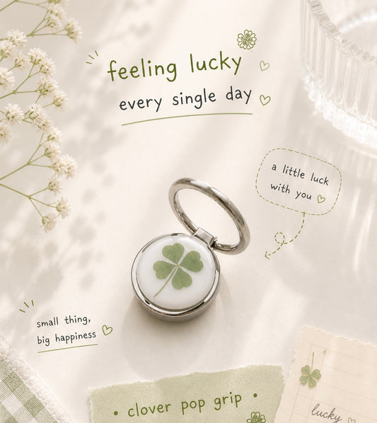 KEiKI Clover Fingerring  popsocket