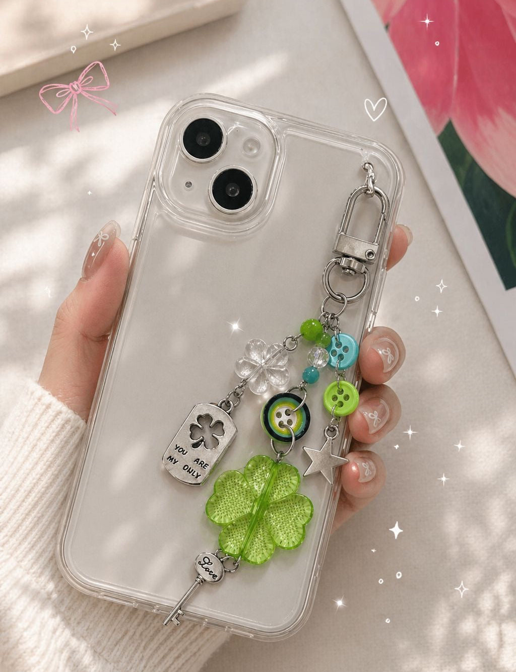 KEiKI Lucky Clover Keyring