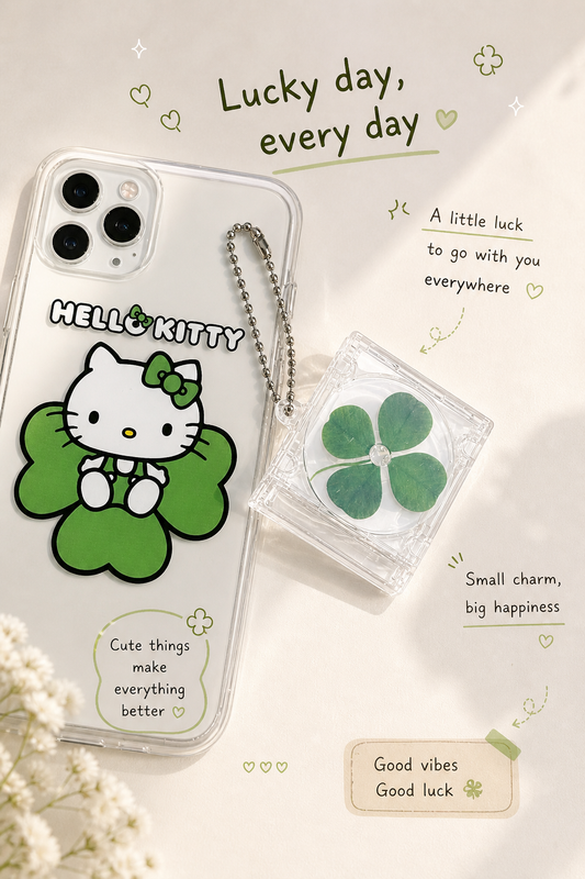 Lucky clover keyring