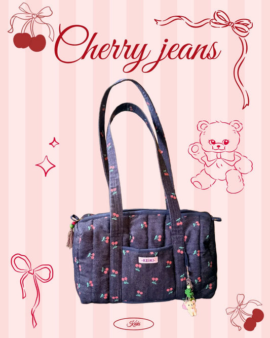 Cherry jean bag