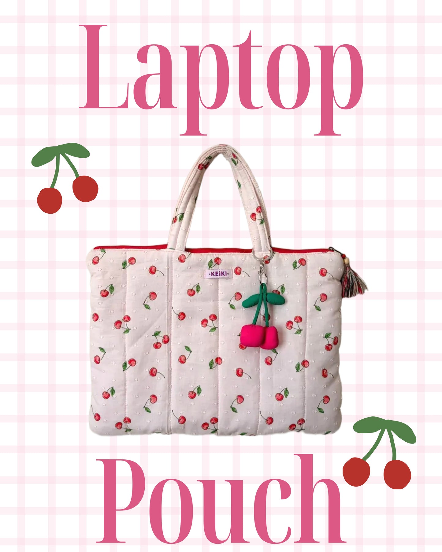 KEIKI Cherry Laptop Bag