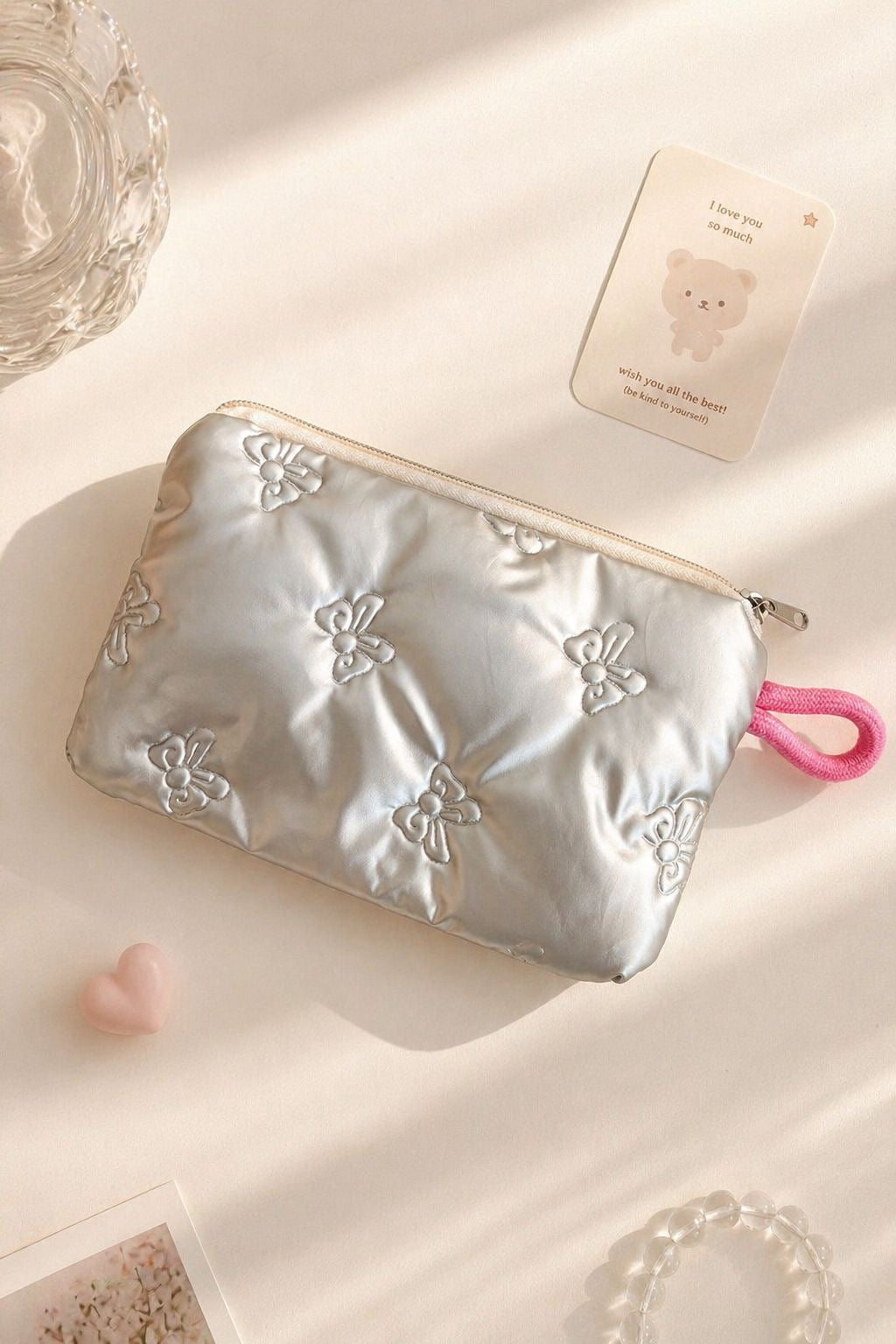 Ribbon aurora pouch
