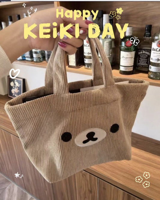 KEiKI Rilakkuma Corduroy Bag