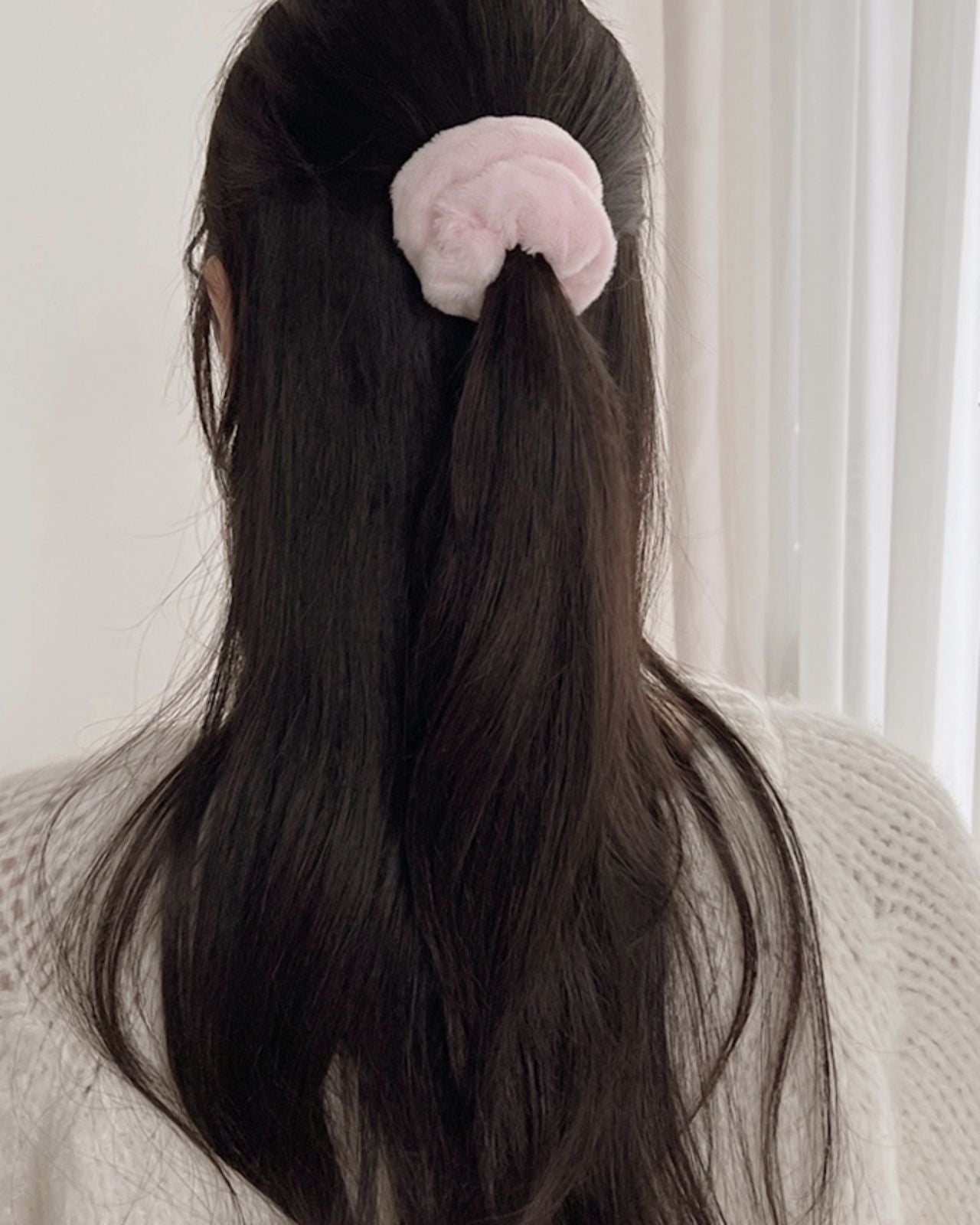 KEiKI Fur Pastel Scrunchie