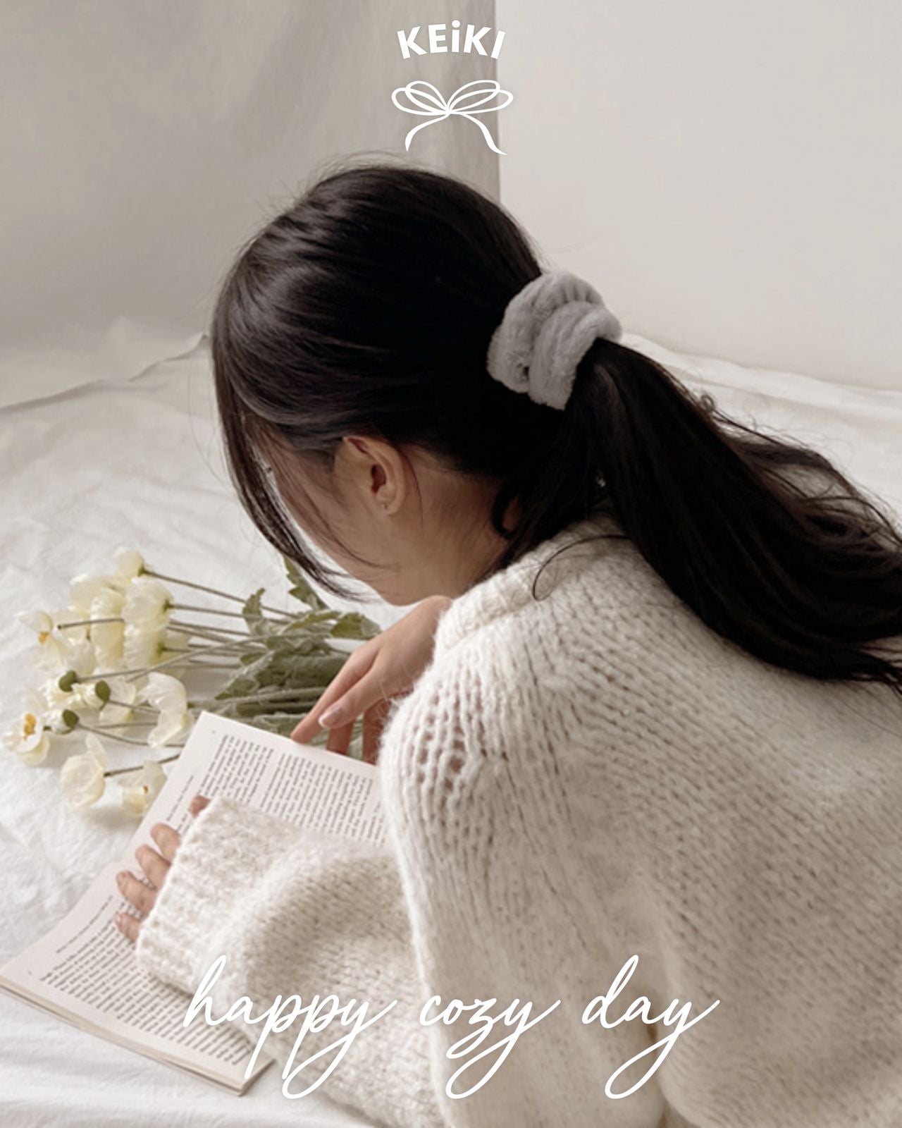 KEiKI Fur Pastel Scrunchie