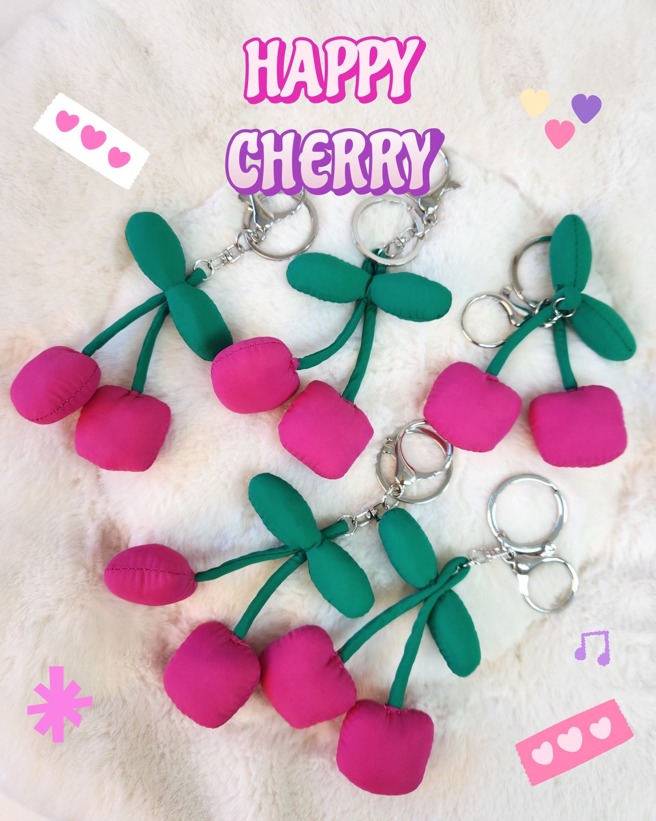 KEiKI Cherry Padding Keyring