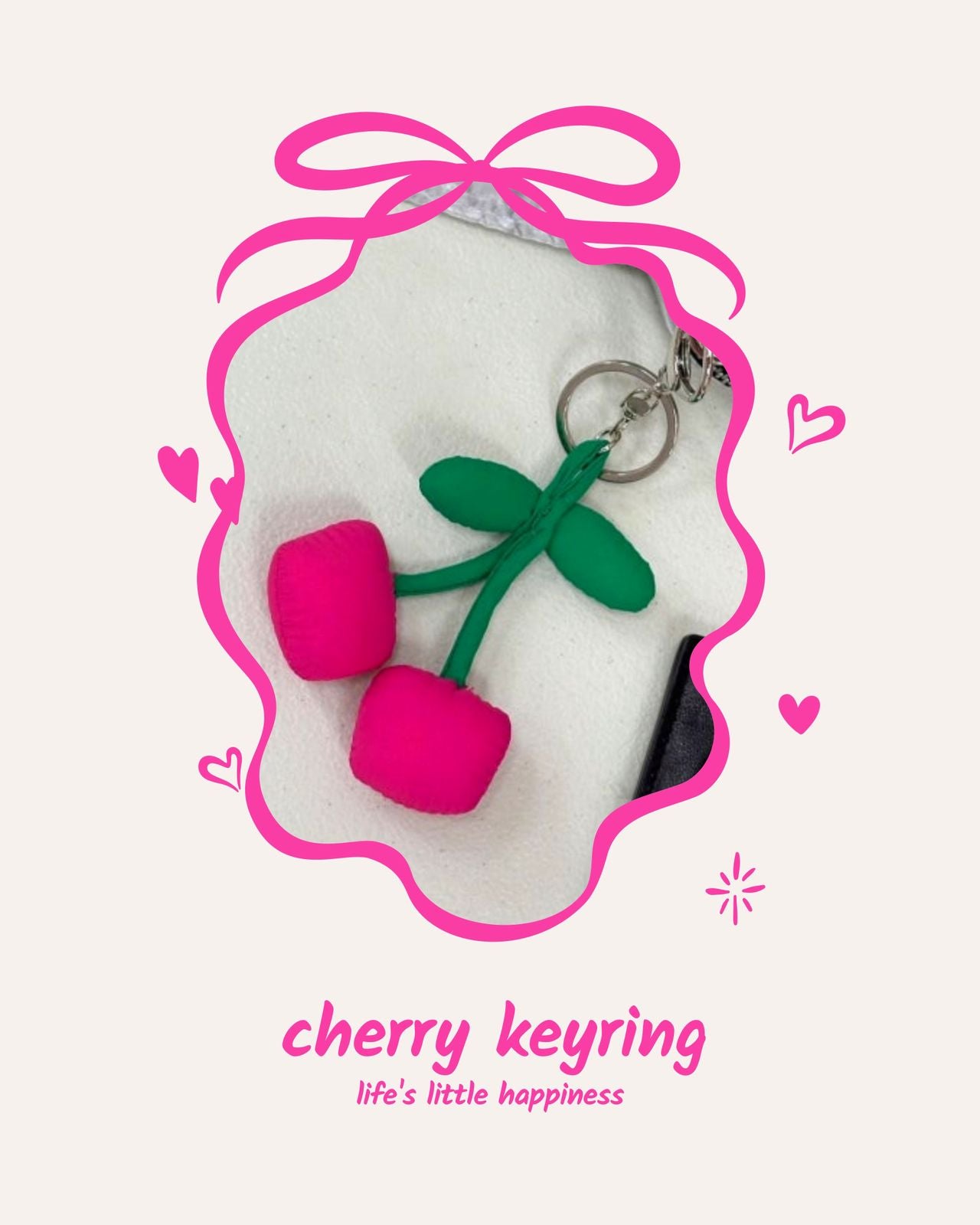 KEiKI Cherry Padding Keyring